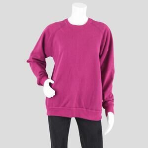 Vintage 90s Pink Crewneck Sweatshirt Women's Large
